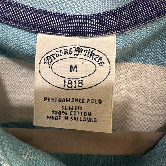 Brooks Brother Performance Polo Slim Fit -Size M - Picture 4 of 4